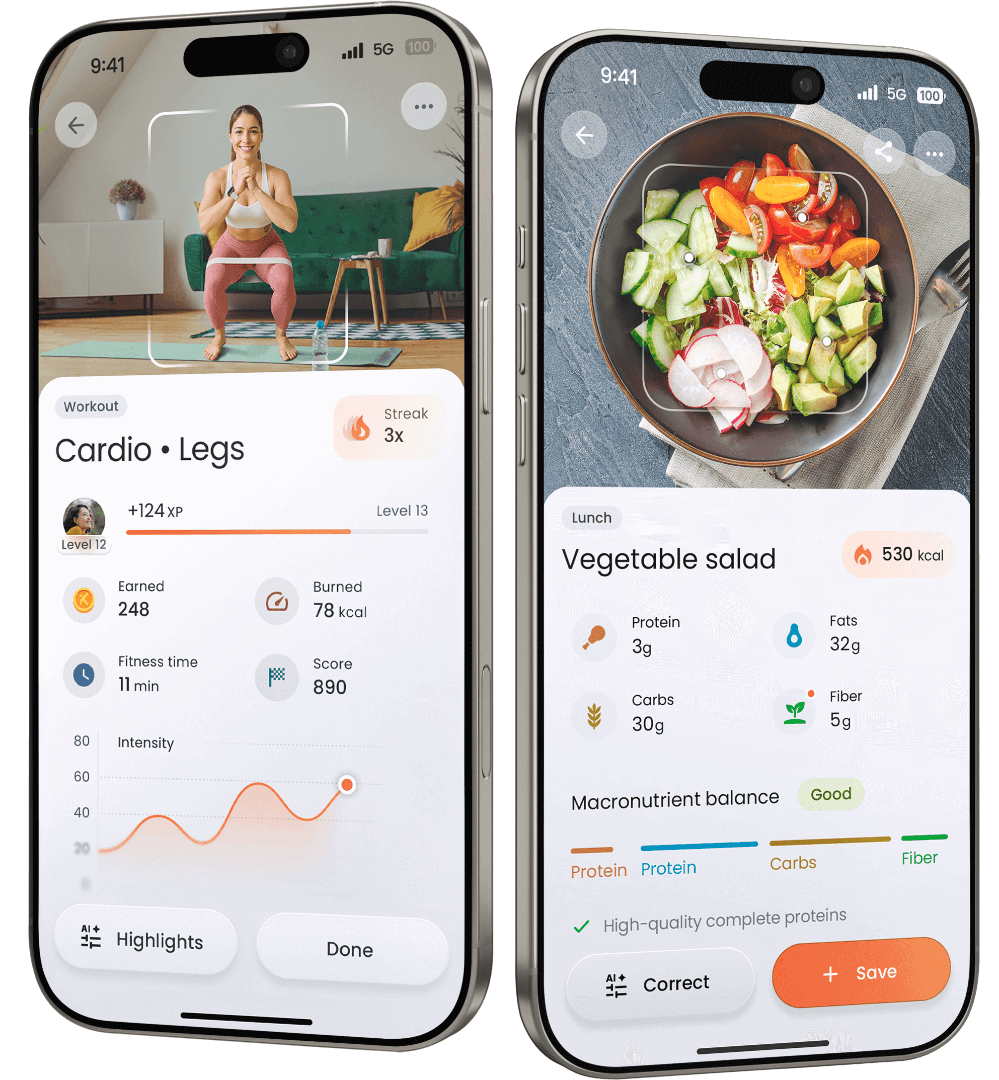 Impakt app screens
